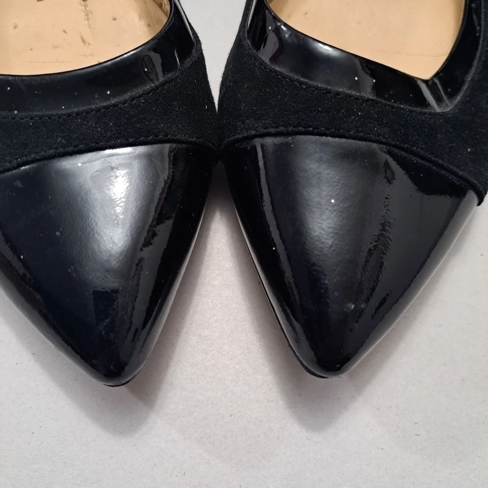 Ivanka Trump Luana Black Patent Leather Shoe    Size 9M